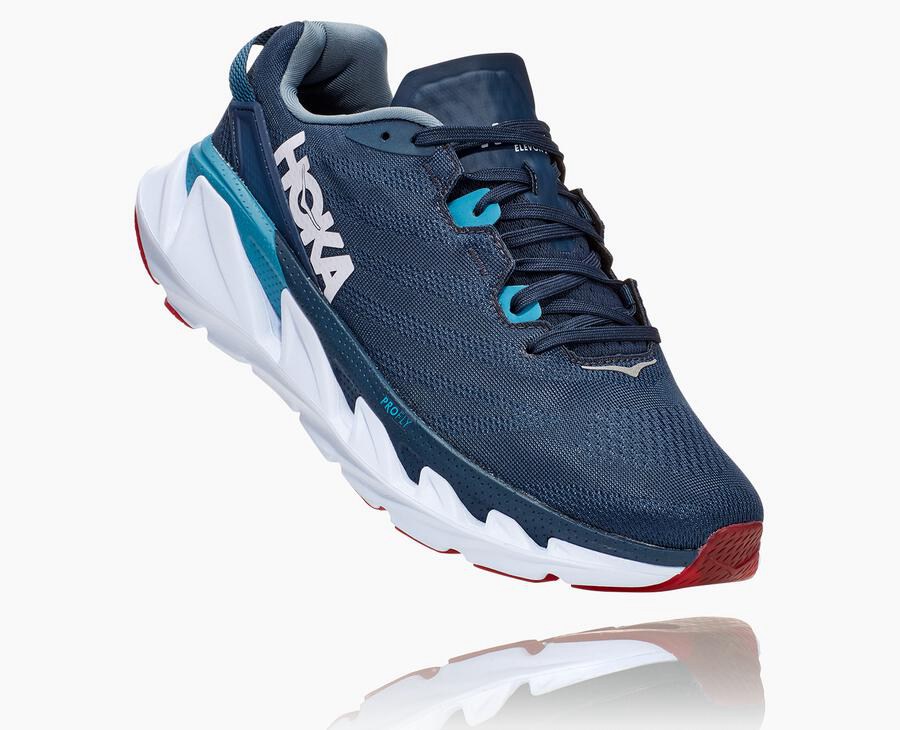 Hoka One One Running Shoes Mens Navy/White - Elevon 2 - 54281ABRW